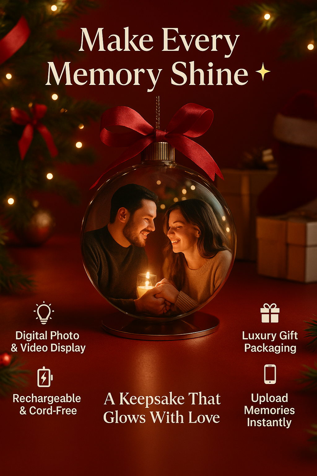 MistleGlow Digital Ornament