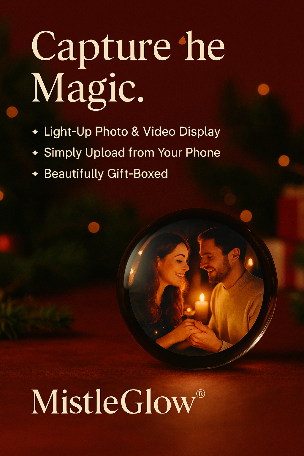 MistleGlow Digital Ornament